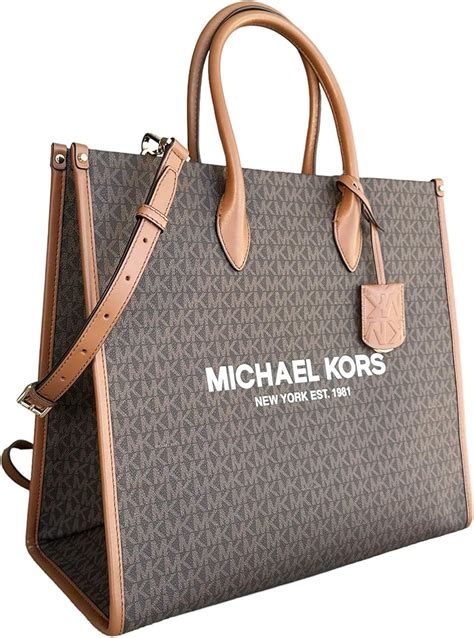 how big is a michael kors tote bag|Michael Kors nylon tote bag.